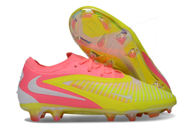 Unisex Nike Phantom 6 Low Elite FG Firm Ground Low-Tops Football Boots - Pink/Highlighter Yellow/Fluorescent Pink