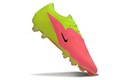Unisex Nike Phantom 6 Low Elite FG Firm Ground Low-Tops Football Boots - Pink/Lime Green/Hot Pink