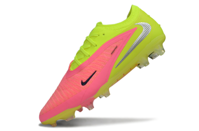 Unisex Nike Phantom 6 Low Elite FG Firm Ground Low-Tops Football Boots - Pink/Lime Green/Hot Pink