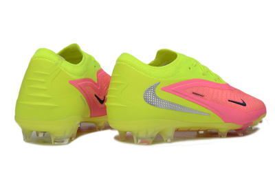 Unisex Nike Phantom 6 Low Elite FG Firm Ground Low-Tops Football Boots - Pink/Lime Green/Hot Pink