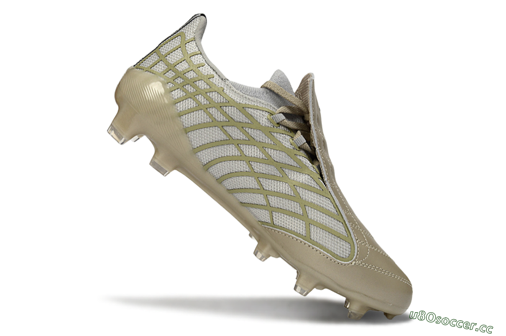 Unisex Adidas F50 Elite FG Firm Ground Low-Tops Football Boots - Beige/Soft Ivory/Faded Gold 4