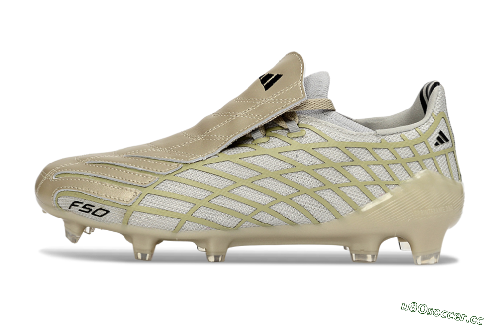 Unisex Adidas F50 Elite FG Firm Ground Low-Tops Football Boots - Beige/Soft Ivory/Faded Gold 0