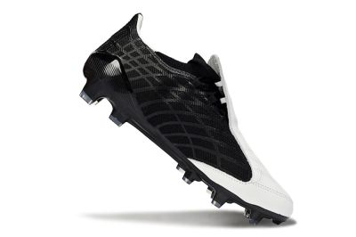 Unisex Adidas F50 Elite FG Firm Ground Low-Tops Football Boots - Black/Classic White/Gold Accent