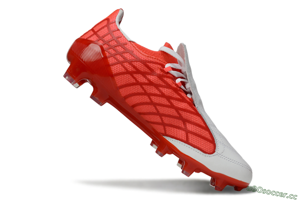 Unisex Adidas F50 Elite FG Firm Ground Low-Tops Football Boots - Red/Fiery Orange/Crimson Red 4