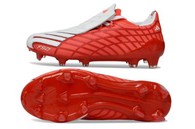 Unisex Adidas F50 Elite FG Firm Ground Low-Tops Football Boots - Red/Fiery Orange/Crimson Red