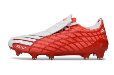 Unisex Adidas F50 Elite FG Firm Ground Low-Tops Football Boots - Red/Fiery Orange/Crimson Red