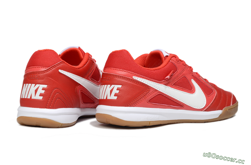 Men's Supreme x Nike SB Gato IC Indoor & Futsal Low-Tops Football Shoes - Red/Bright Red/Tangerine 6