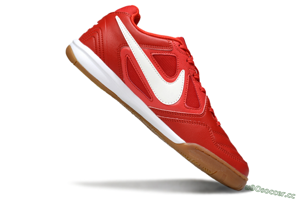 Men's Supreme x Nike SB Gato IC Indoor & Futsal Low-Tops Football Shoes - Red/Bright Red/Tangerine 4