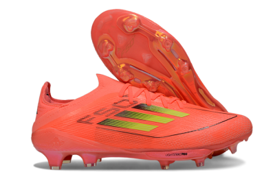 Men's Adidas F50+ Lightstrike Pro FG Firm Ground Low-Tops Football Boots - Pink/Bright Neon/Light Pink