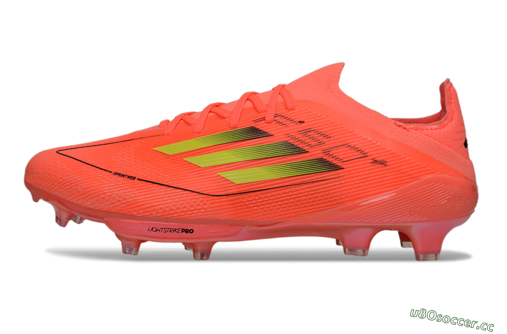 Men's Adidas F50+ Lightstrike Pro FG Firm Ground Low-Tops Football Boots - Pink/Bright Neon/Light Pink 0