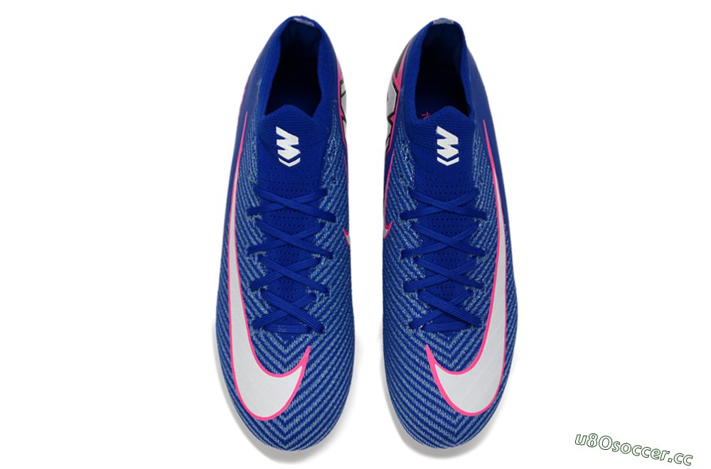 Men's Nike Air Zoom Mercurial Vapor 16 Elite SG Soft Ground Low-Tops Football Boots - Blue/Vibrant Blue/Electric Pink 4