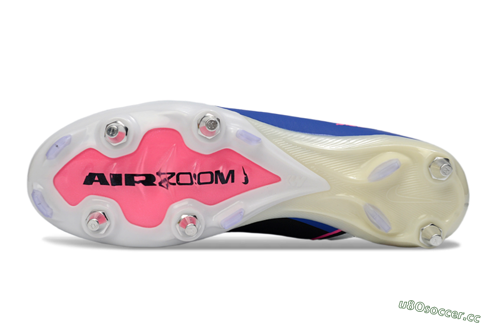 Men's Nike Air Zoom Mercurial Vapor 16 Elite SG Soft Ground Low-Tops Football Boots - Blue/Vibrant Blue/Electric Pink 7