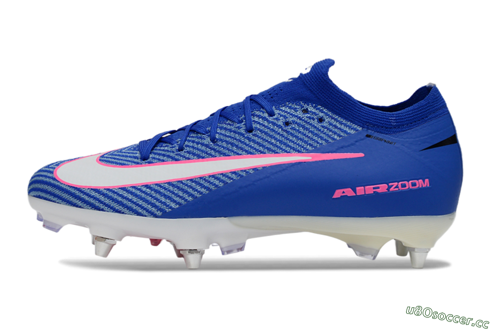 Men's Nike Air Zoom Mercurial Vapor 16 Elite SG Soft Ground Low-Tops Football Boots - Blue/Vibrant Blue/Electric Pink 0