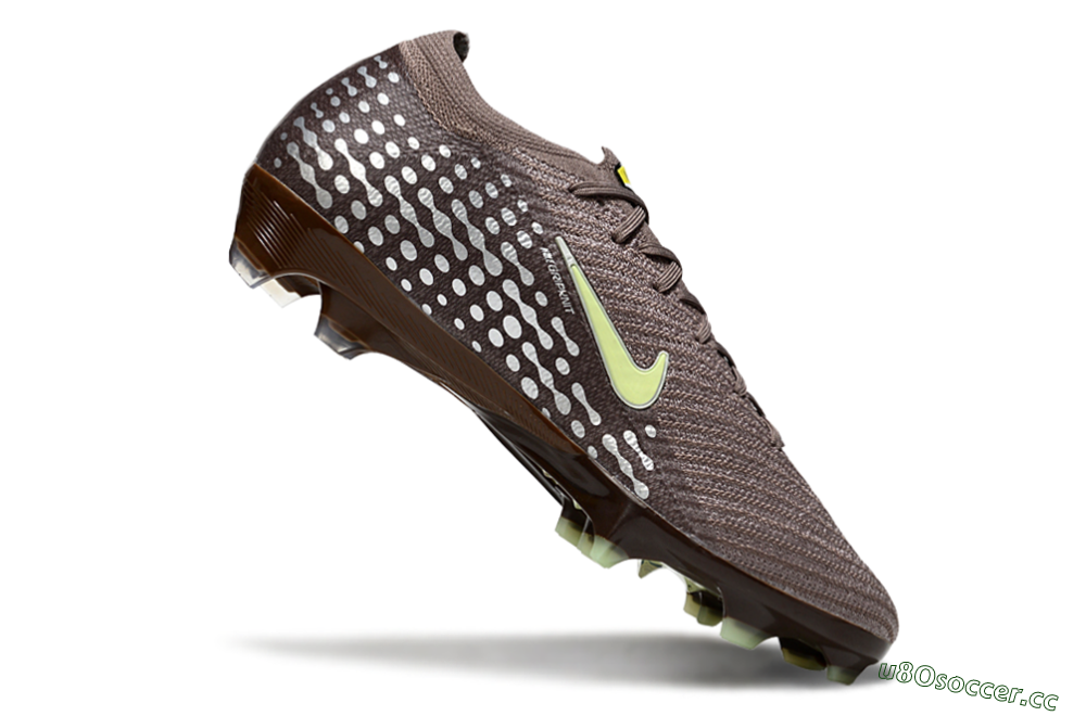 Unisex Nike Air Zoom Mercurial Vapor 16 Elite FG Firm Ground Low-Tops Football Boots - Brown/Yellow/Silver 4