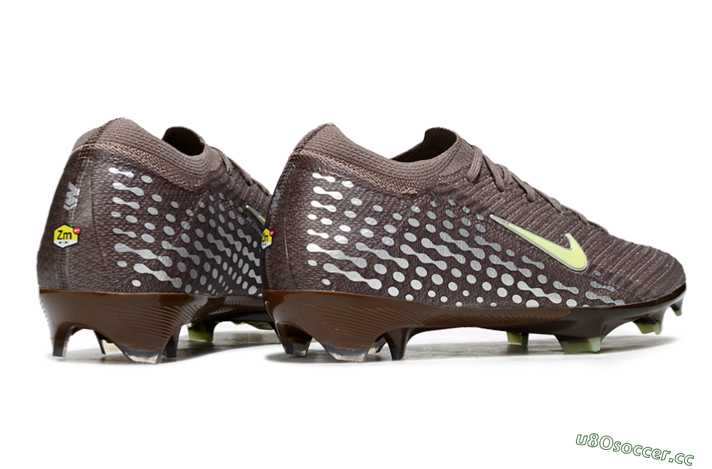 Unisex Nike Air Zoom Mercurial Vapor 16 Elite FG Firm Ground Low-Tops Football Boots - Brown/Yellow/Silver 6