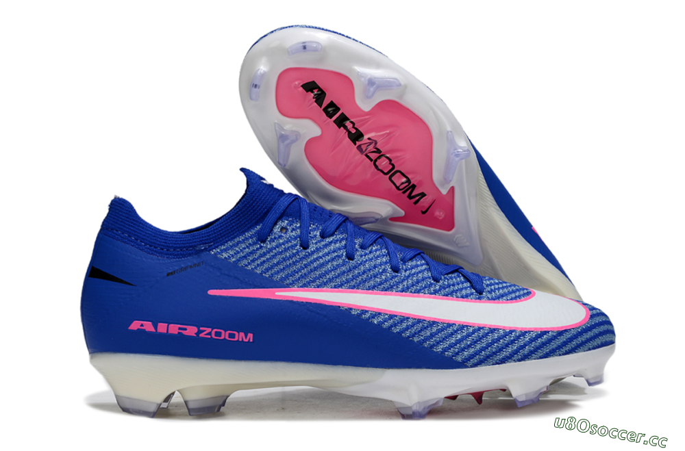 Unisex Nike Air Zoom Mercurial Vapor 16 Elite FG Firm Ground Low-Tops Football Boots - Blue/Pink/Silver 2