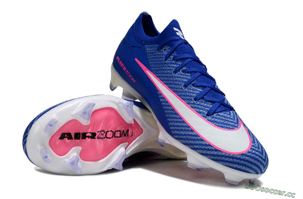 Unisex Nike Air Zoom Mercurial Vapor 16 Elite FG Firm Ground Low-Tops Football Boots - Blue/Pink/Silver 3