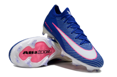 Unisex Nike Air Zoom Mercurial Vapor 16 Elite FG Firm Ground Low-Tops Football Boots - Blue/Pink/Silver