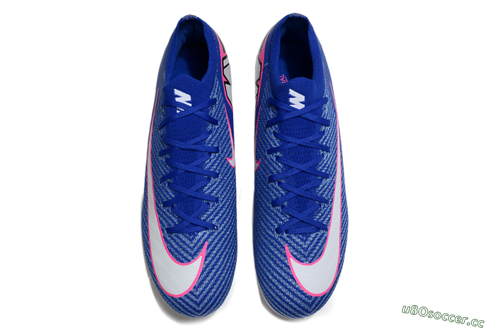 Unisex Nike Air Zoom Mercurial Vapor 16 Elite FG Firm Ground Low-Tops Football Boots - Blue/Pink/Silver 4