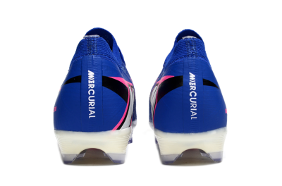 Unisex Nike Air Zoom Mercurial Vapor 16 Elite FG Firm Ground Low-Tops Football Boots - Blue/Pink/Silver