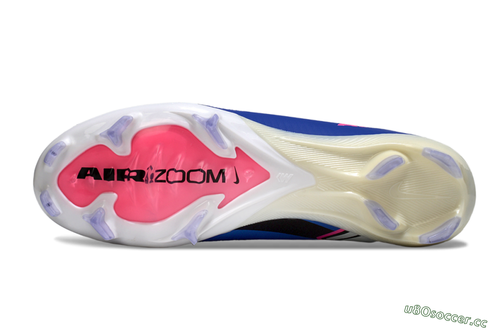 Unisex Nike Air Zoom Mercurial Vapor 16 Elite FG Firm Ground Low-Tops Football Boots - Blue/Pink/Silver 6