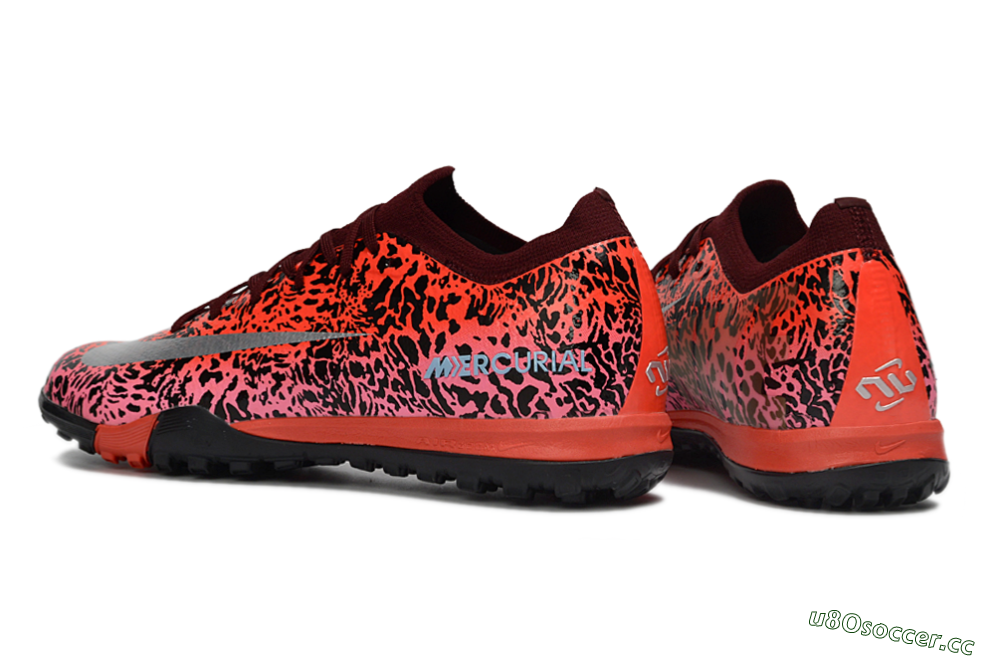 Unisex Nike Air Zoom Mercurial Vapor 16 Elite TF Artificial Turf Low-Tops Football Shoes - Red/Electric Pink/Metallic Silver 4