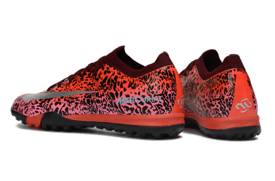 Unisex Nike Air Zoom Mercurial Vapor 16 Elite TF Artificial Turf Low-Tops Football Shoes - Red/Electric Pink/Metallic Silver