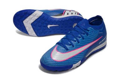 Kids Nike Air Zoom Mercurial Vapor 16 Elite TF Artificial Turf Low-Tops Football Shoes - Blue/Electric Blue/Fiery Pink