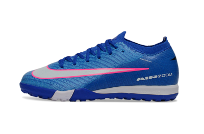 Kids Nike Air Zoom Mercurial Vapor 16 Elite TF Artificial Turf Low-Tops Football Shoes - Blue/Electric Blue/Fiery Pink