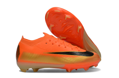 Kids Nike Air Zoom Mercurial Vapor 16 Elite FG Firm Ground Low-Tops Football Boots - Orange/Electric Orange/Black