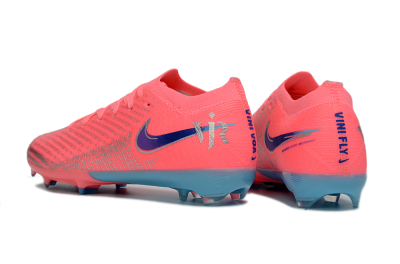 Kids Nike Air Zoom Mercurial Vapor 16 Elite FG Firm Ground Low-Tops Football Boots - Pink/Bright Coral/Deep Ocean