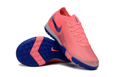 Kids Nike Air Zoom Mercurial Vapor 16 Elite TF Artificial Turf Low-Tops Football Shoes - Pink/Electric Pink/Night Blue
