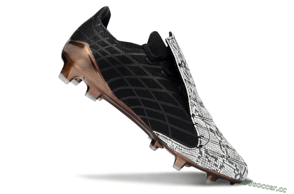 Men's Adidas F50 Elite FG Firm Ground Low-Tops Football Boots - Black/Copper Highlight/White Accents 4