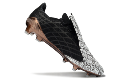 Men's Adidas F50 Elite FG Firm Ground Low-Tops Football Boots - Black/Copper Highlight/White Accents