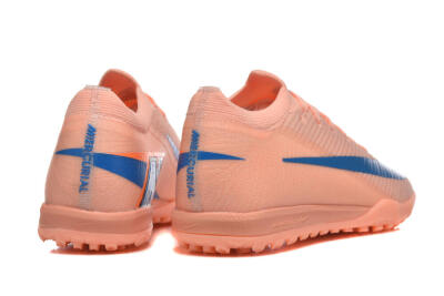 Men's Nike Air Zoom Mercurial Vapor 16 Elite TF Artificial Turf Low-Tops Football Shoes - Peach/Azure Blue/Pearl Pink