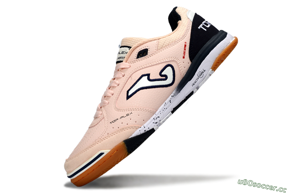 Men's Joma Top Flex IC Indoor & Futsal Low-Tops Football Shoes - Pink/Navy/White 5