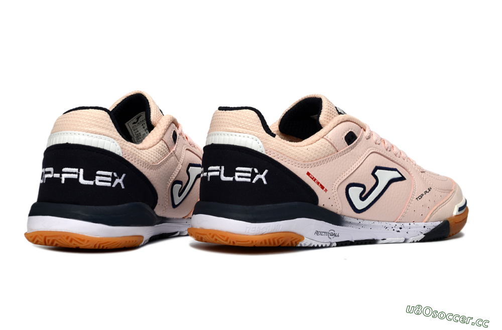 Men's Joma Top Flex IC Indoor & Futsal Low-Tops Football Shoes - Pink/Navy/White 6