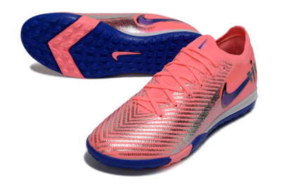 Unisex Nike Air Zoom Mercurial Vapor 16 Elite TF Artificial Turf Low-Tops Football Shoes - Pink/Electric Blue/Silver