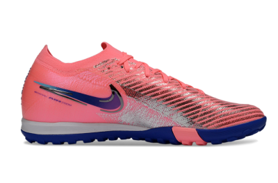 Unisex Nike Air Zoom Mercurial Vapor 16 Elite TF Artificial Turf Low-Tops Football Shoes - Pink/Electric Blue/Silver