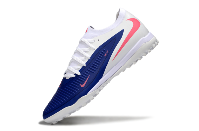 Men's Nike Phantom 6 Low Elite TF Artificial Turf Low-Tops Football Shoes - Blue/Bright Pink/Sleek White