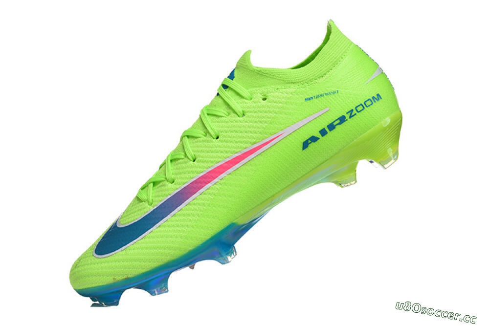 Men's Nike Air Zoom Mercurial Vapor 16 Elite FG Firm Ground Low-Tops Football Boots - Lime/Neon Burst/Pink Splash 8