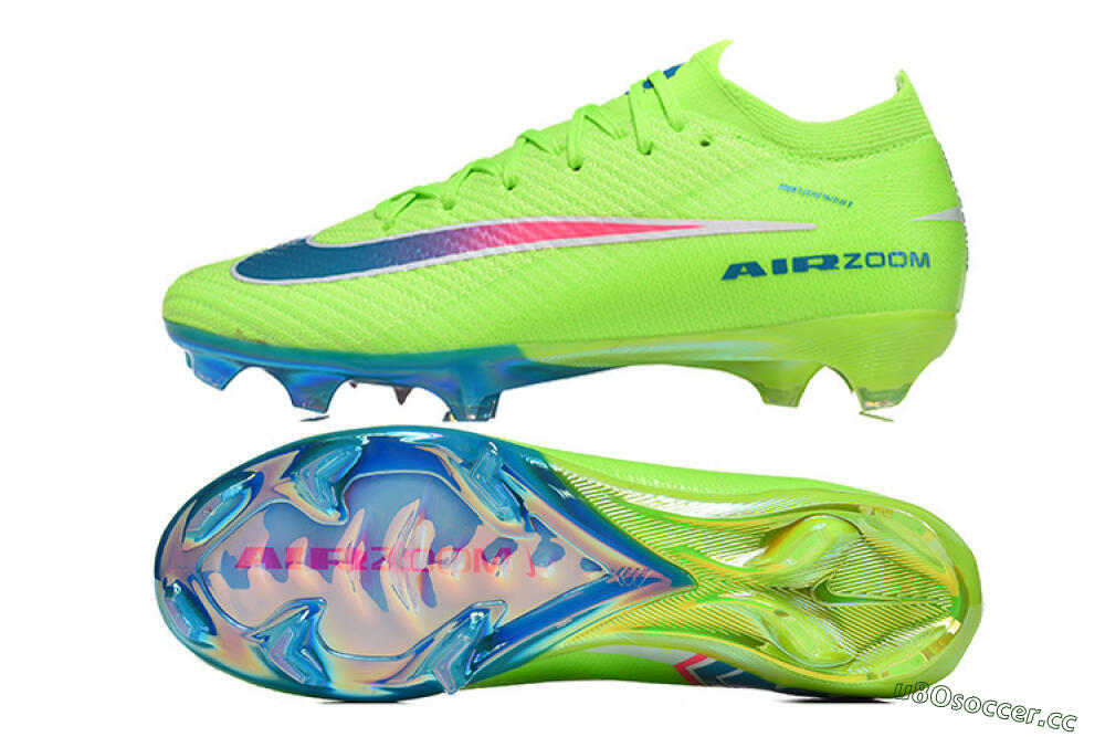 Men's Nike Air Zoom Mercurial Vapor 16 Elite FG Firm Ground Low-Tops Football Boots - Lime/Neon Burst/Pink Splash 1