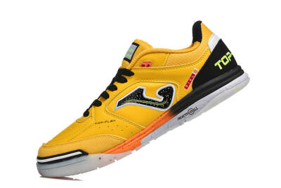Men's Joma Top Flex IC Indoor & Futsal Low-Tops Football Shoes - Yellow/Bright Citrus/Jet Black