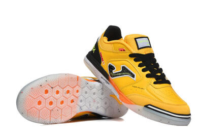 Men's Joma Top Flex IC Indoor & Futsal Low-Tops Football Shoes - Yellow/Bright Citrus/Jet Black