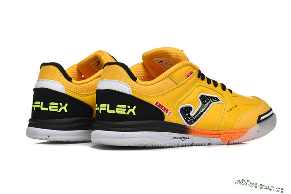 Men's Joma Top Flex IC Indoor & Futsal Low-Tops Football Shoes - Yellow/Bright Citrus/Jet Black 9
