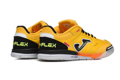 Men's Joma Top Flex IC Indoor & Futsal Low-Tops Football Shoes - Yellow/Bright Citrus/Jet Black