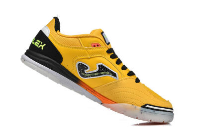 Men's Joma Top Flex IC Indoor & Futsal Low-Tops Football Shoes - Yellow/Bright Citrus/Jet Black