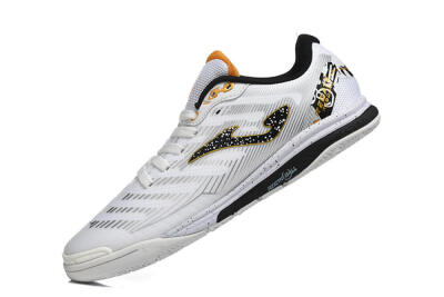 Men's Joma Top Flex IC Indoor & Futsal Low-Tops Football Shoes - White/Bold Yellow/Black