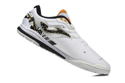 Men's Joma Top Flex IC Indoor & Futsal Low-Tops Football Shoes - White/Bold Yellow/Black