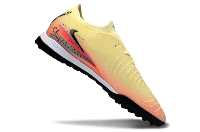 Men's Nike Phantom GX 2 Elite TF Artificial Turf Low-Tops Football Shoes - Yellow/Sunset Orange/Pink Lemonade